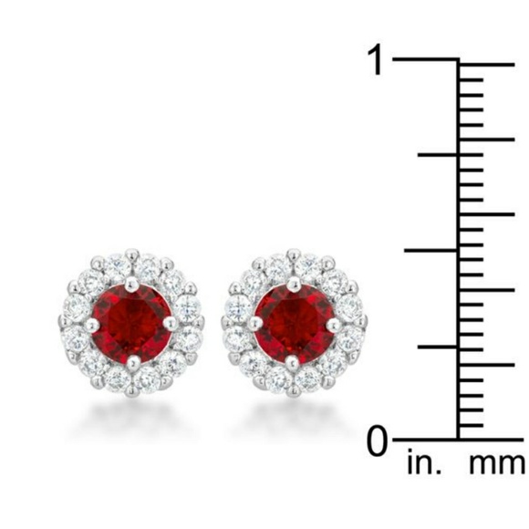 2 CT RUBY EARRING VALENTINE GIFT BOX ENGAGEMENT - Picture 2 of 4